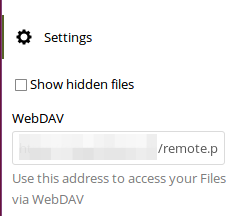 Nextcloud Webdav