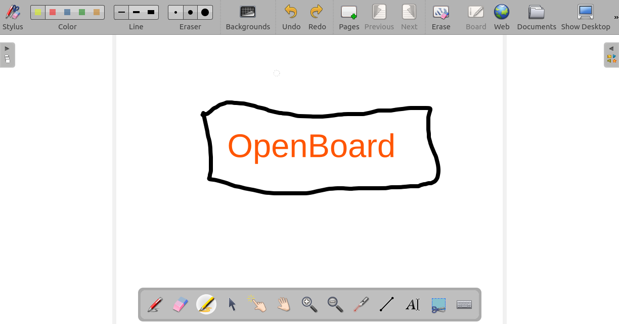 OpenBoard interface