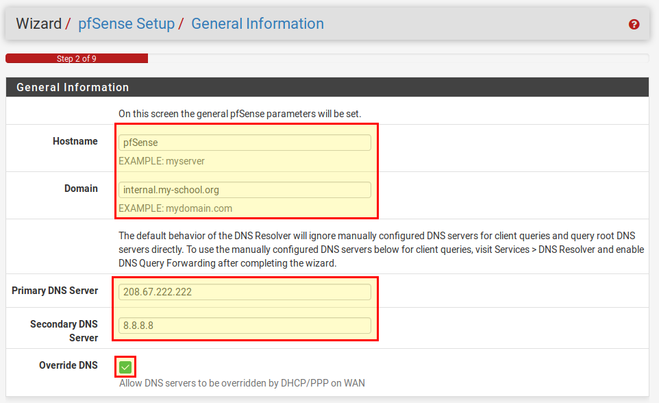 pfSense dns setup