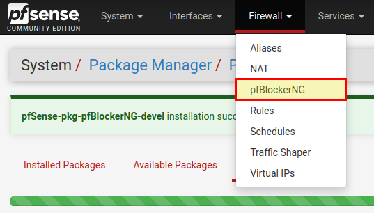 pfsense webfilter with pfblockerng